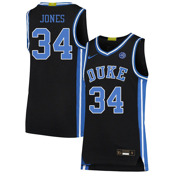 Duke Blue Devils #34 Bates Jones College Basketball Jerseys Sale-Black